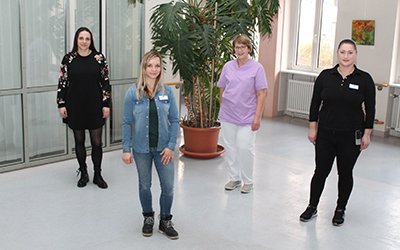 (von links) Nicole Göttner, Joanna Steuer, Hana Odobasic und Nicoleta Vintila